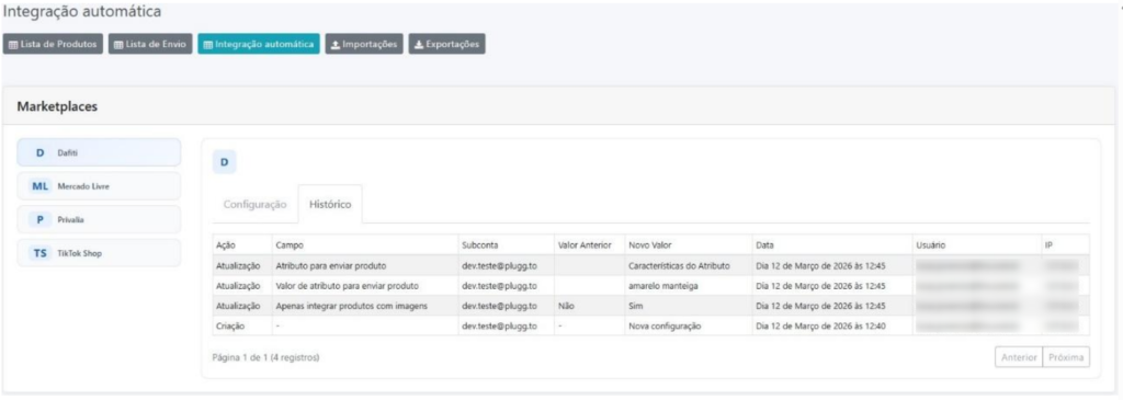 Passo a passo para configurar a Automatização de Envios na Plugg.To